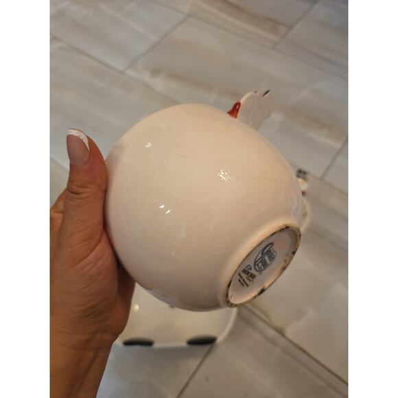 Snowman Ceramic Serving Dish Set 4 Pieces Holiday Christmas Bowls Platte - Picture 14 of 16